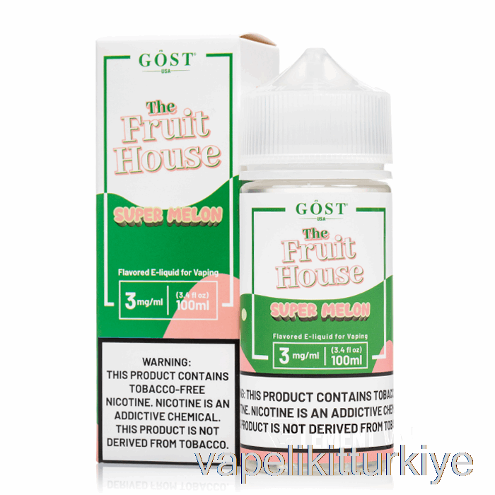 Vape Elektronik Sigara Süper Kavun - Meyve Evi - Gost Buharı - 100ml 6mg